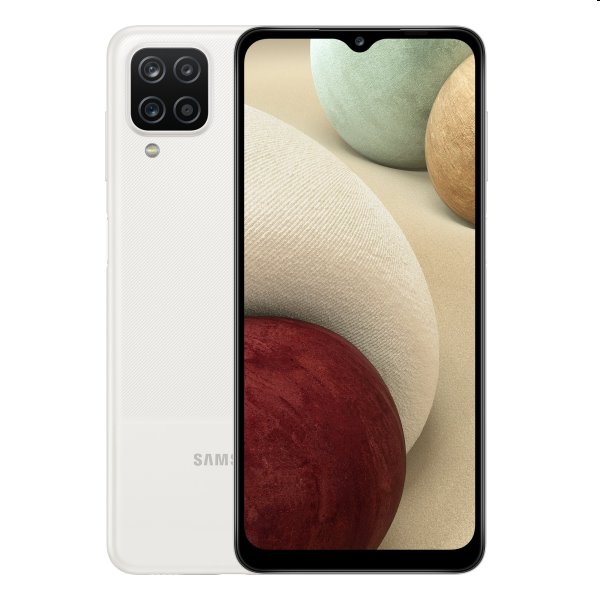 Samsung Galaxy A12, 3/32GB, white | új termék, bontatlan csomagolás