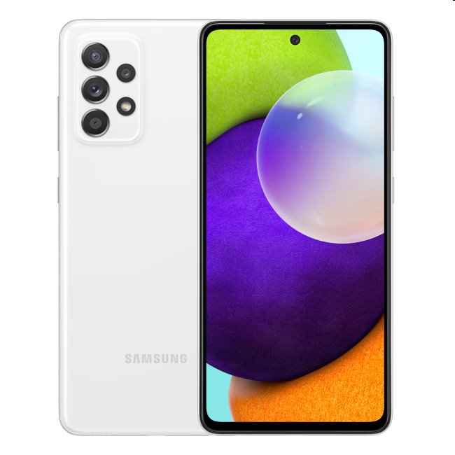Samsung Galaxy A52 5G - A526B, 6/128GB, White | bontott csomagolás