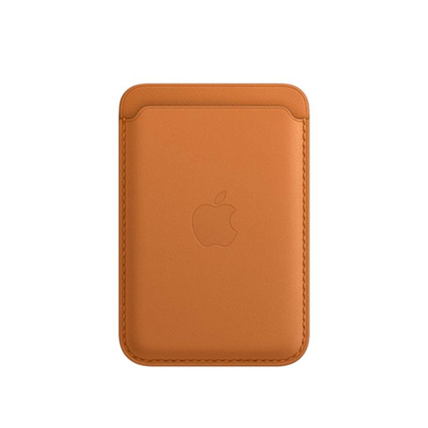 iPhone Leather Wallet with MagSafe, golden brown