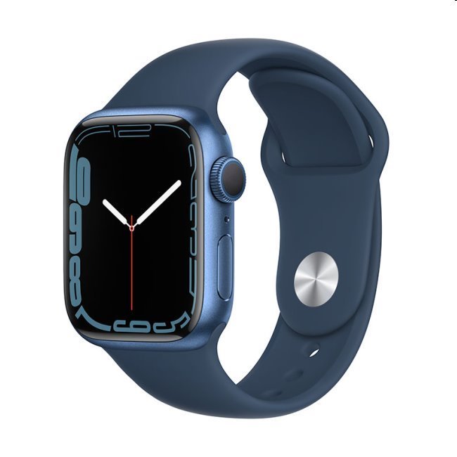 Apple Watch Series 7 GPS (41mm), blue, B osztály - használt, 12 hónap garancia