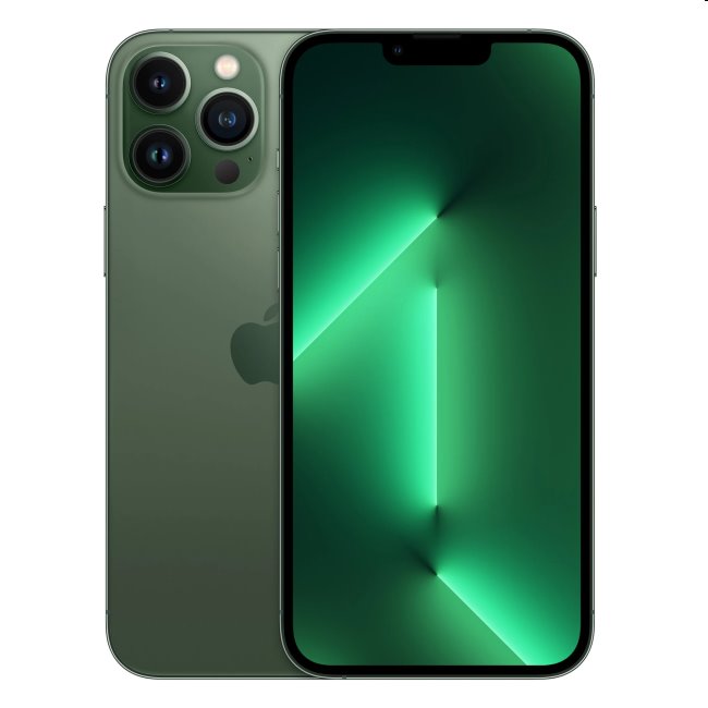 Apple iPhone 13 Pro Max 128GB, alpine green, A osztály - használt, 12 hónap garancia