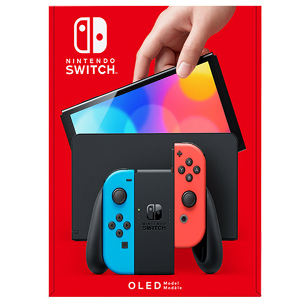 Nintendo Switch – OLED Model, neon, bontott csomagolás, 24 hónap garancia