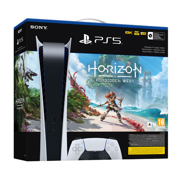 PlayStation 5 Digital Edition + Horizon: Forbidden West CZ - OPENBOX (Rozbalený tovar s plnou zárukou)