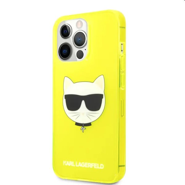 Tok Karl Lagerfeld TPU Choupette Head for Apple iPhone 13 Pro, sárga