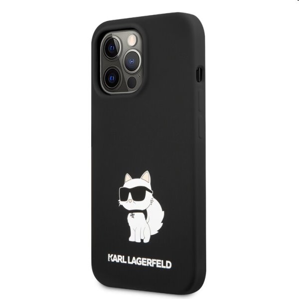 Hátlapi tok Karl Lagerfeld Liquid Silicone Choupette NFT for Apple iPhone 13 Pro Max, fekete