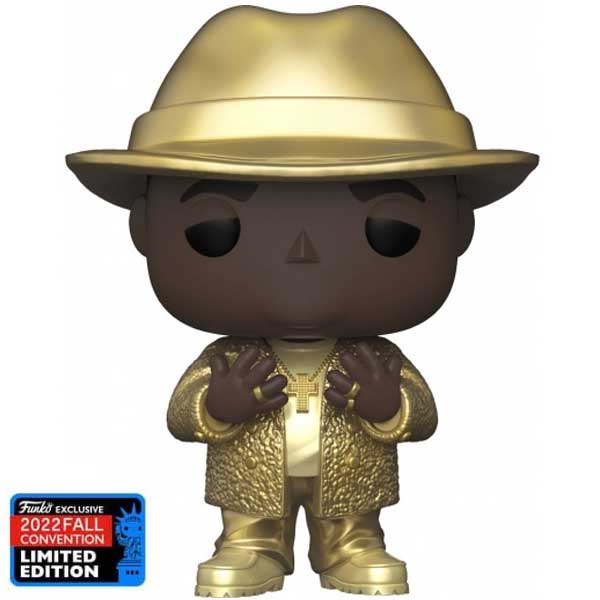 POP! Rocks: The Notorious B.I.G with Champagne with Fedora (Gold) 2022 Fall Convention Limitált Kiadás