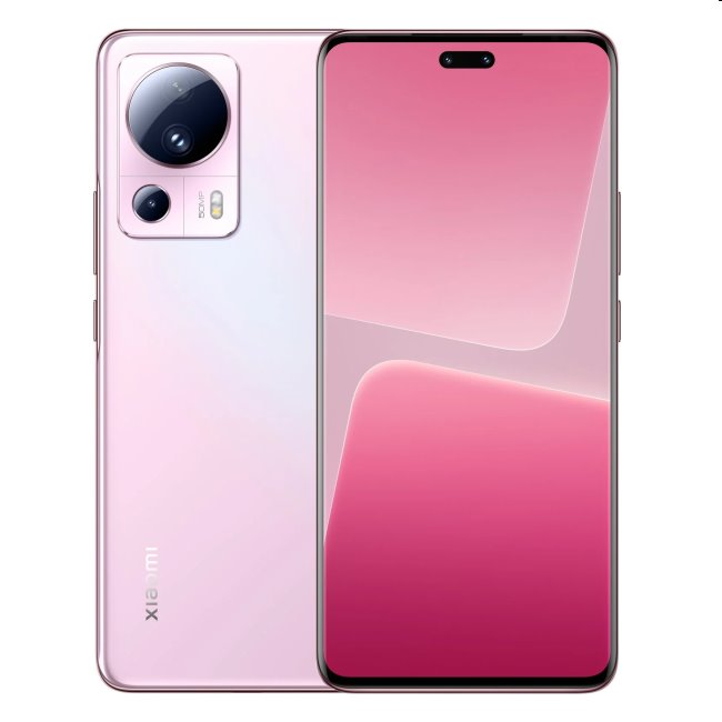 Xiaomi 13 Lite, 8/256GB, pink, A osztály - használt, 12 hónap garancia