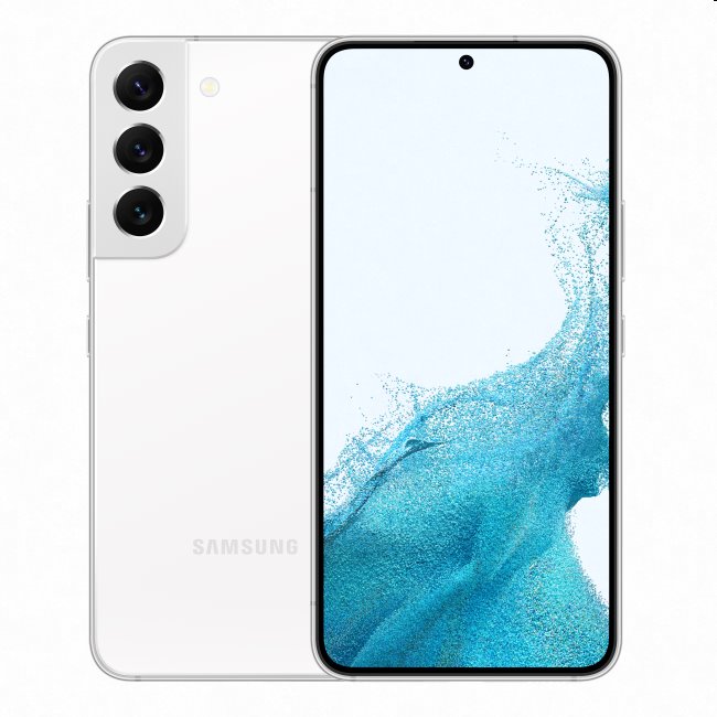 Samsung Galaxy S22, 8/128GB, Fehér, B osztály - használt, 12 hónap garancia