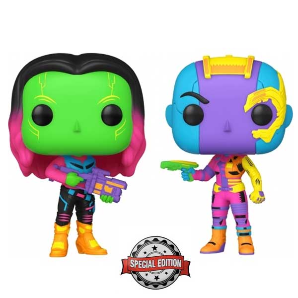 POP! 2 Pack Gamora & Nebula (Marvel) Special Kiadás (feketelight) - OPENBOX (Bontott csomagolás, teljes garancia)