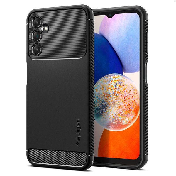 Spigen Rugged Armor tok Samsung Galaxy A14 5G számára, fekete