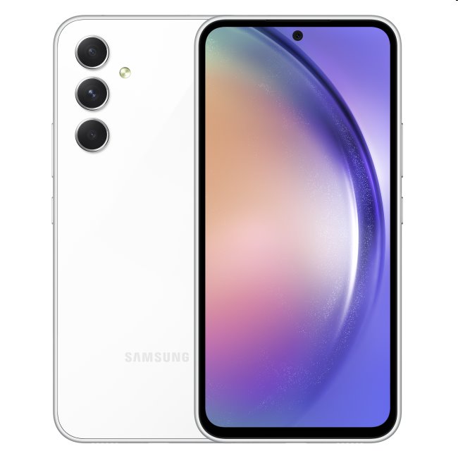 Samsung Galaxy A54 5G, 8/256GB, fehér, A osztály - használt, 12 hónap garancia