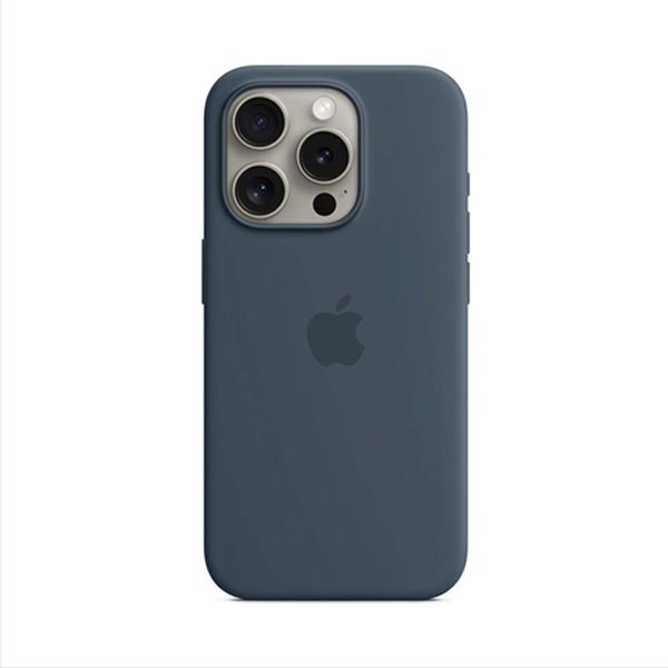 Apple iPhone 15 Pro Max Szilikontok MagSafe-vel - Storm Kék