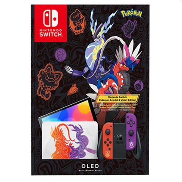 Nintendo Switch OLED Model (Pokémon Scarlet & Violet Kiadás) - BAZÁR (használt termék, 12 hónap garancia)