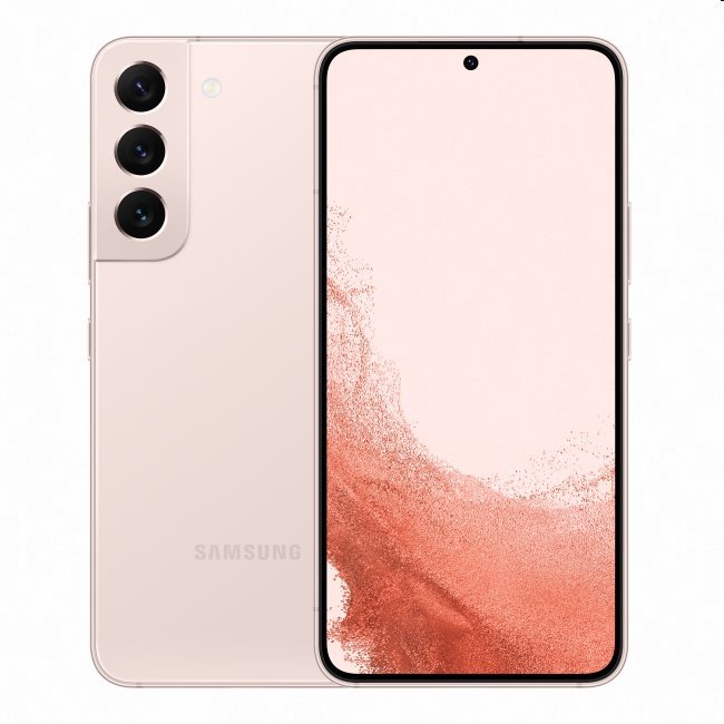 Samsung Galaxy S22, 8/128GB, pink, B osztály - használt, 12 hónap garancia