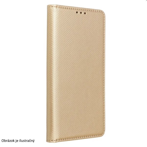 Smart Case Book tok Samsung Galaxy A14 4G/5G számára, arany