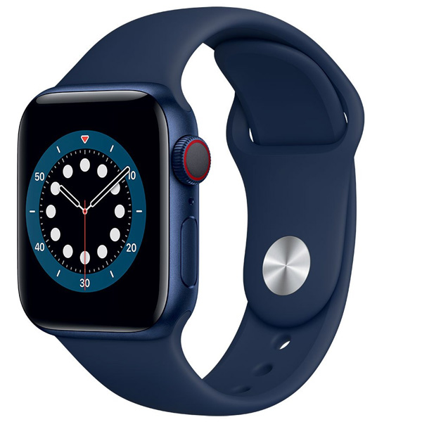 Apple Watch Series 6 GPS + Cellular, 40mm kék Aluminium Case, Deep Navy Sport szíj - Regular