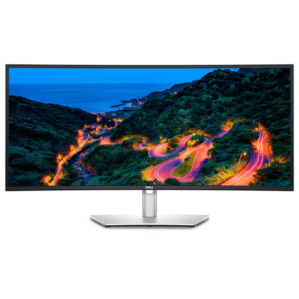 DELL U3423WE ívelt monitor, 34.14", IPS LCD, WQHD, 3440x1440, 21:9, 5 ms, 2000:1, 300cd, HDMI, DP, USB 3.0, USB-C, LAN, fekete akciós termékkép 1