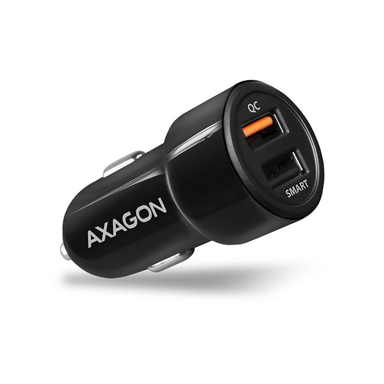 Autós töltő AXAGON PWC-QC5 QuickCharge 3.0 - 31W, fekete, kiállított darab, 21 hónap garancia