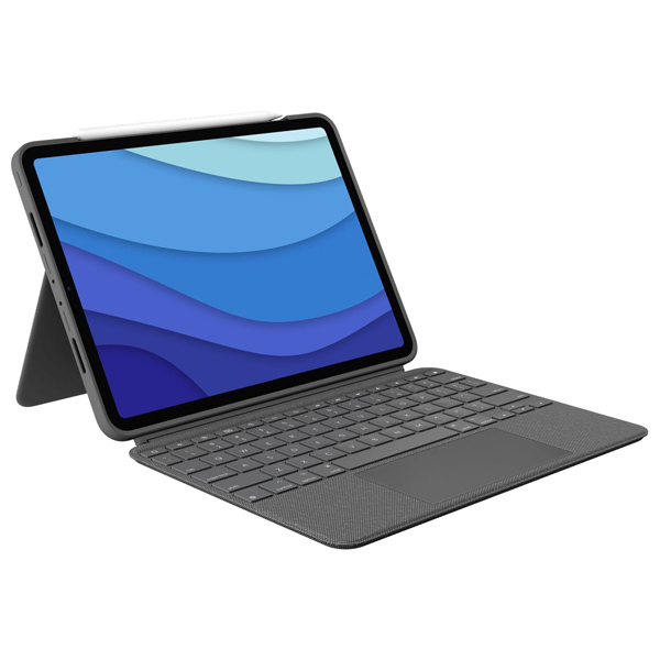 Logitech COMBO TOUCH iPad Pro 11" (1., 2., 3., 4.gen.), US, szürke