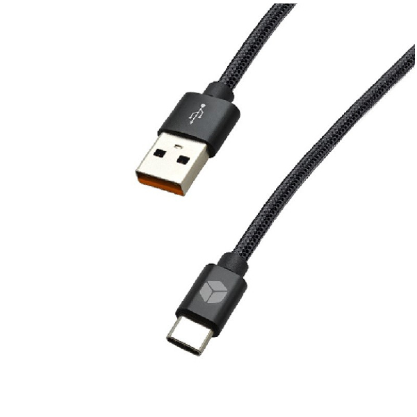 Sturdo Dátový a nabíjací kábel USB/USB-C, 3A, 1.5m, čierny