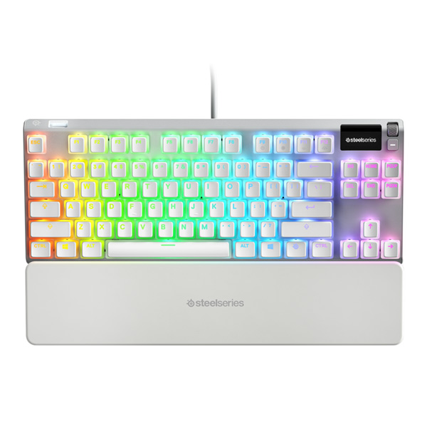 SteelSeries Apex 7 TKL (Red Switch) Ghost (Limited Kiadás), US kiosztás, használt, 12 hónap garancia