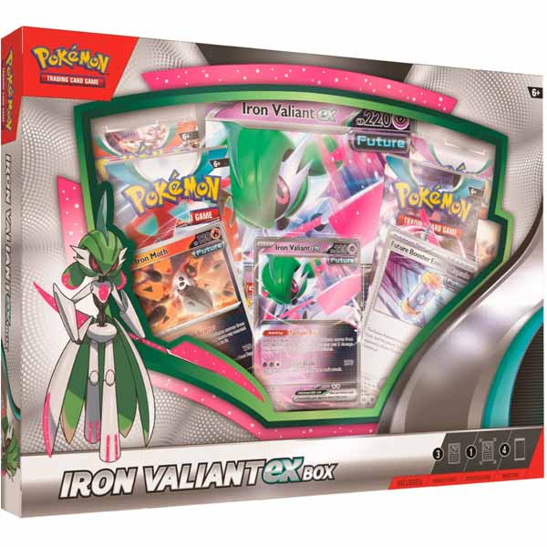 Kartová hra Pokémon TCG: Iron Valiant EX Box (Pokémon), rozbalený, záruka 24 mesiacov