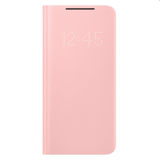 Samsung LED View Cover S21 Plus, pink, használt, 12 hónap garancia