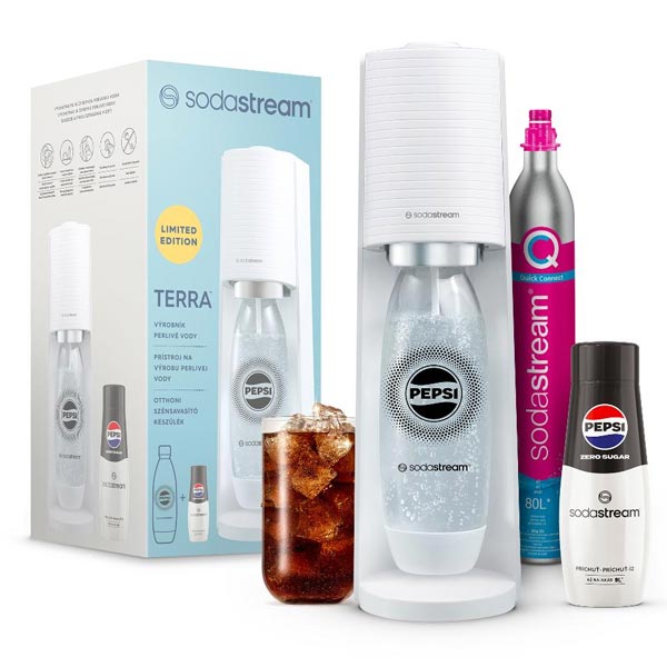 Sodastream Terra pepsi zero megapack, fehér