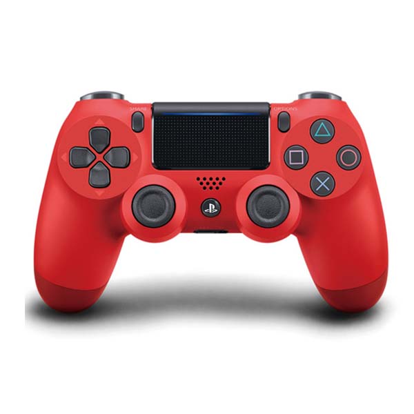 Sony DualShock 4 v2 vezeték nélküli vezérlő, magma piros, bontott csomagolás, 24 hónap garancia