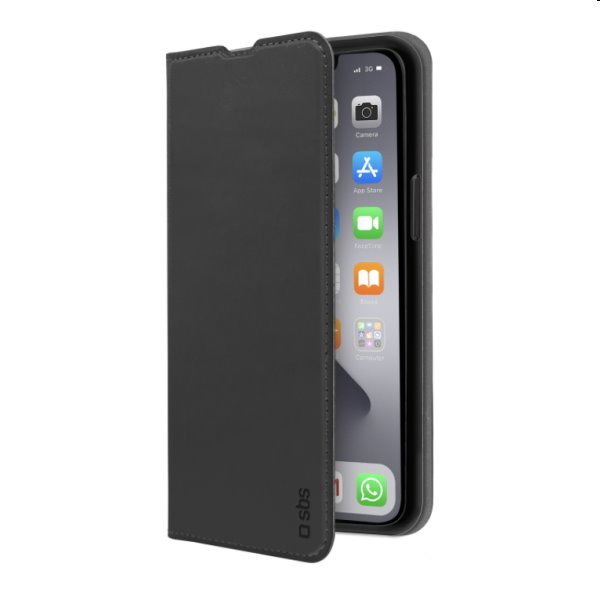 SBS Book Wallet Lite for Apple iPhone 14 Pro, black, vystavený, záruka 21 mesiacov