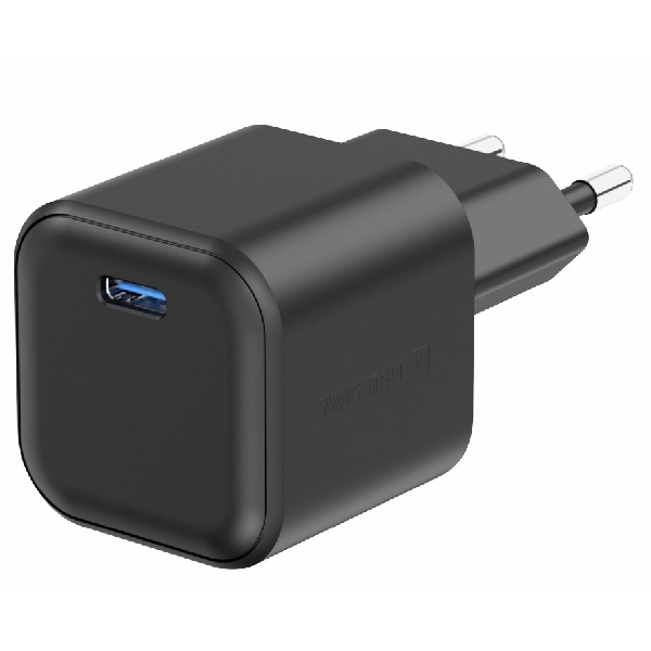 SWISTEN hálózati adapter GaN 1x USB-C 35 W PD, fekete