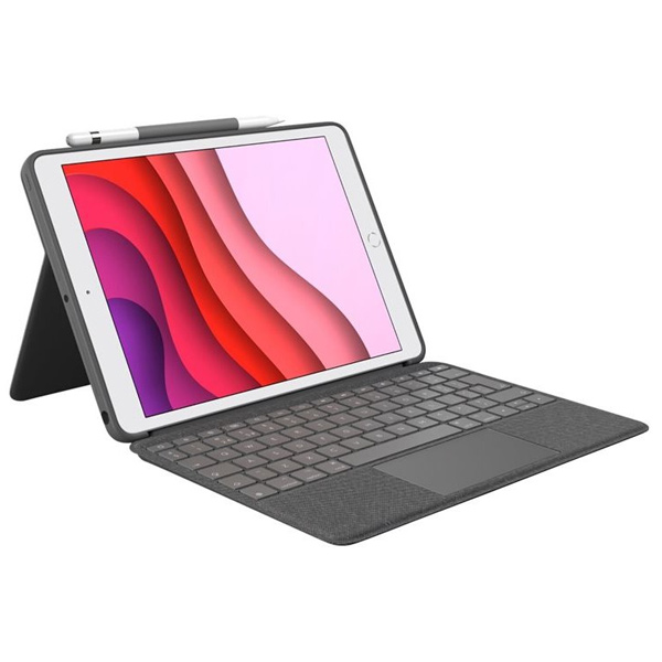 Logitech COMBO TOUCH pre iPad (10. gen.), UK, sivý