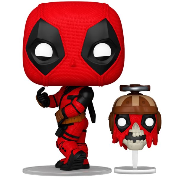 POP! Deadpool & Wolverine: Deadpool with Headpool (Marvel), használt, 12 hónap garancia