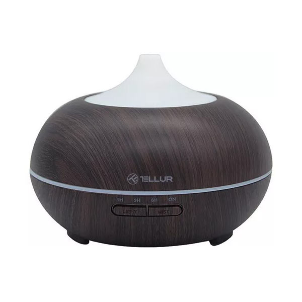 Tellur WiFi Smart aroma diffúzor, 300 ml, LED, sötétbarna, kiállított, 21 hónap garancia