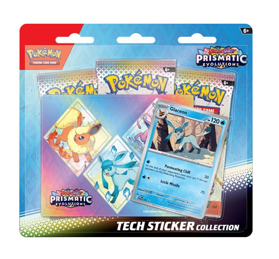 Kartová hra Pokémon TCG: Scarlet & Violet Prismatic Evolutions Tech Sticker Glaceon (Pokémon)