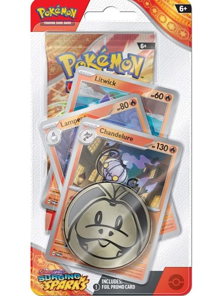 Kártyajáték Pokémon TCG: Scarlet & Violet Surging Sparks Checklane Blister Chandelure (Pokémon)