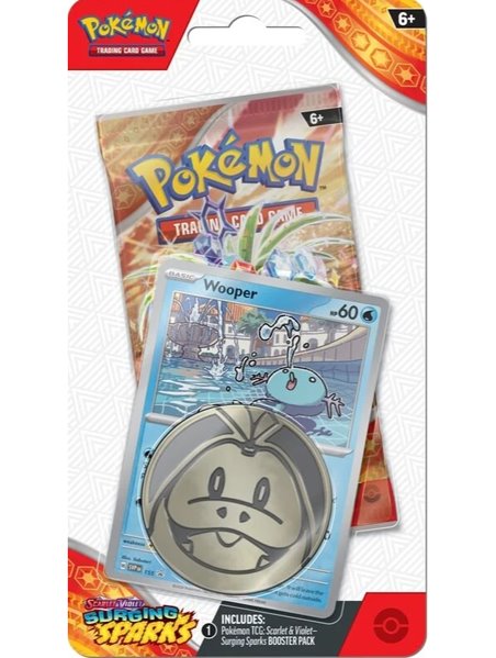 Kártyajáték Pokémon TCG: Scarlet & Violet Surging Sparks Checklane Blister Wooper (Pokémon)