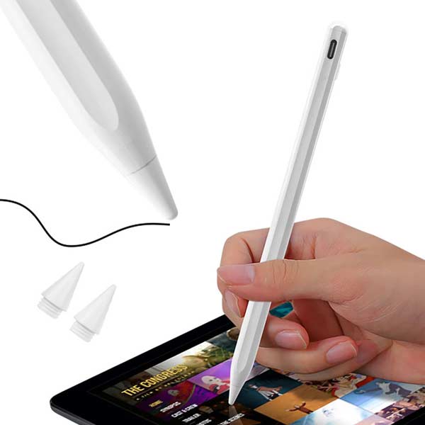 MobilNET White iPad pencil Gen 2 Active Stylus Pen