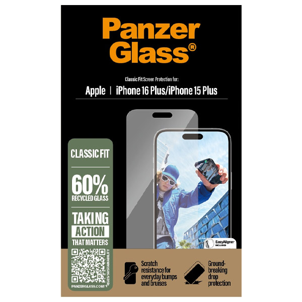 Védőüveg PanzerGlass Apple iPhone 16 Plus/15 Plus