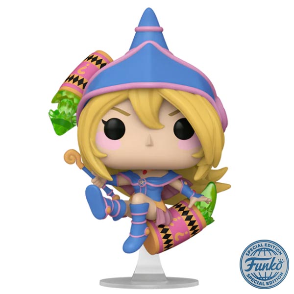 POP! Animation: Dark Magician Girl with Cylinder (Yu Gi Oh) Special Edition Flocked (Glows in The Dark)