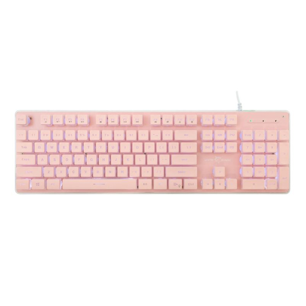 White Shark Gaming membrane keyboard TACHI, US, pink