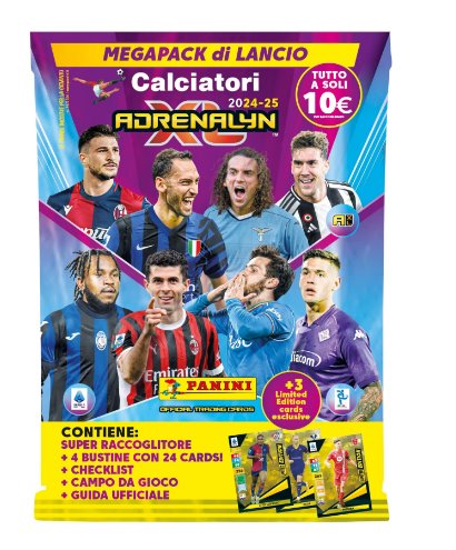 Gyűjtői focikártyák Panini SERIE A 2024/2025 Adrenalyn starter set