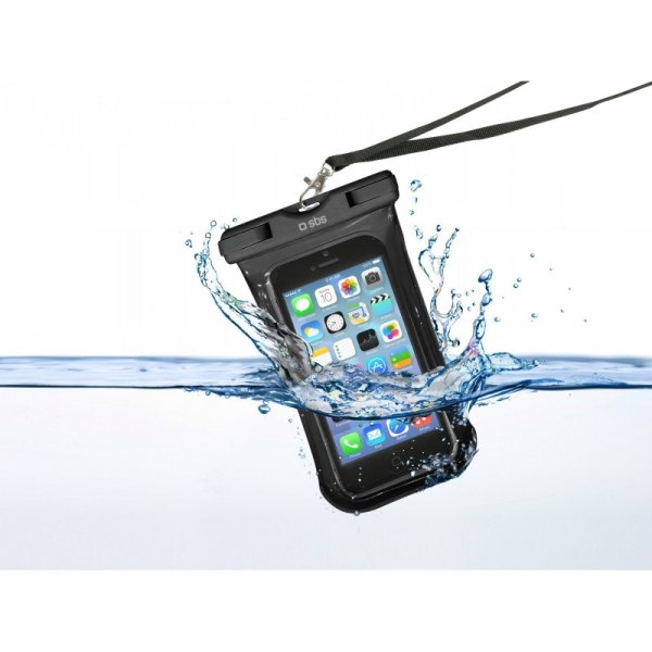 SBS Case Waterproof for Smarthone up to 5,5", black, vystavený, záruka 21 mesiacov