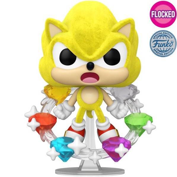 POP! Games: Super Sonic with Emeralds (Sonic The Hedgehog) Special Edition (Flocked)