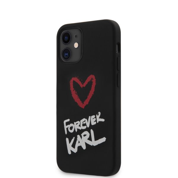 Tok Karl Lagerfeld  Forever szilikon for iPhone 12 mini, black