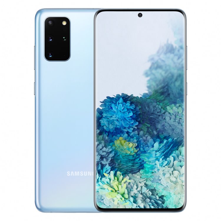 Samsung Galaxy S20 Plus - G985F, Dual SIM, 8/128GB | Cloud Blue, C osztály - Használt, 12 hónap garancia