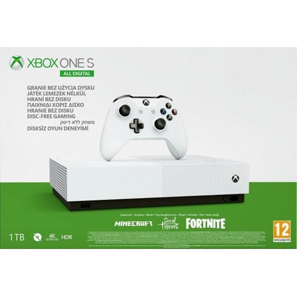 Xbox One S 1TB (All-Digital Edition) - OPENBOX (Bontott áru teljes garanciával)