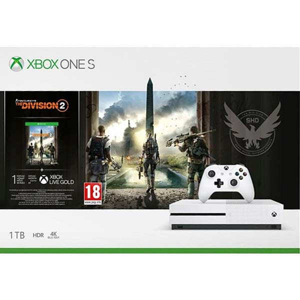 Xbox One S 1TB (Tom Clancy’s The Division 2 Bundle) - OPENBOX (Bontott termék teljes garanciával)