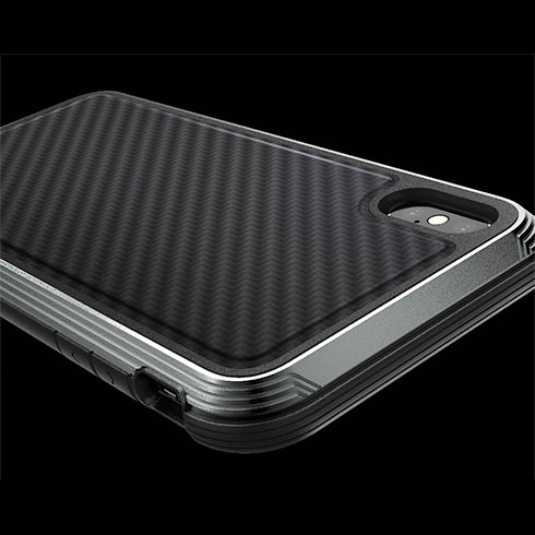 X-Doria Defense Lux for iPhone Xs Max - Black Carbon Fiber