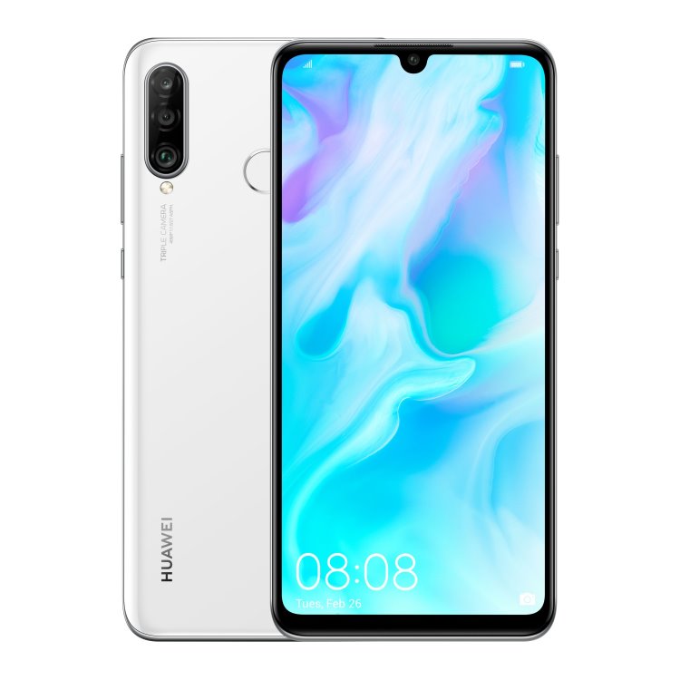 Huawei P30 Lite, 4/128GB, Dual SIM, Pearl White - EU disztribúció